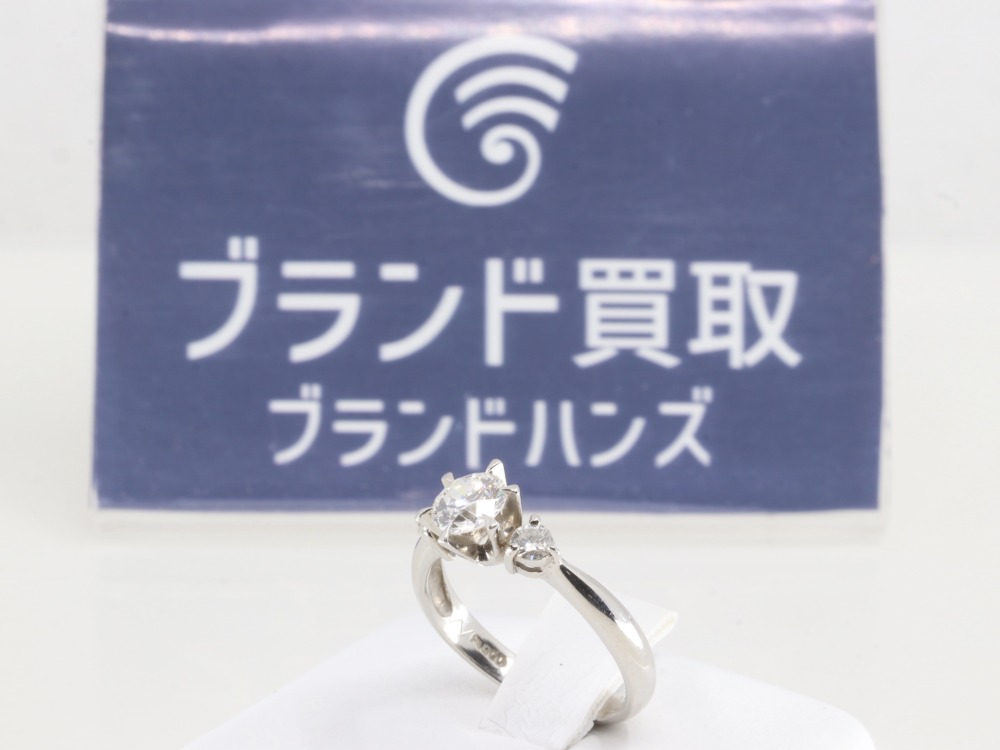 Pt900のダイヤリング全体