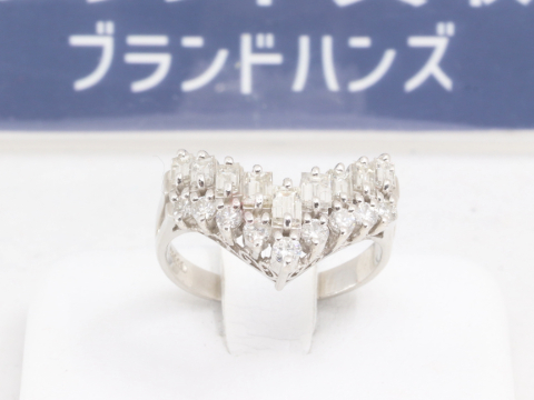 Pt900ダイヤリング1.0ct