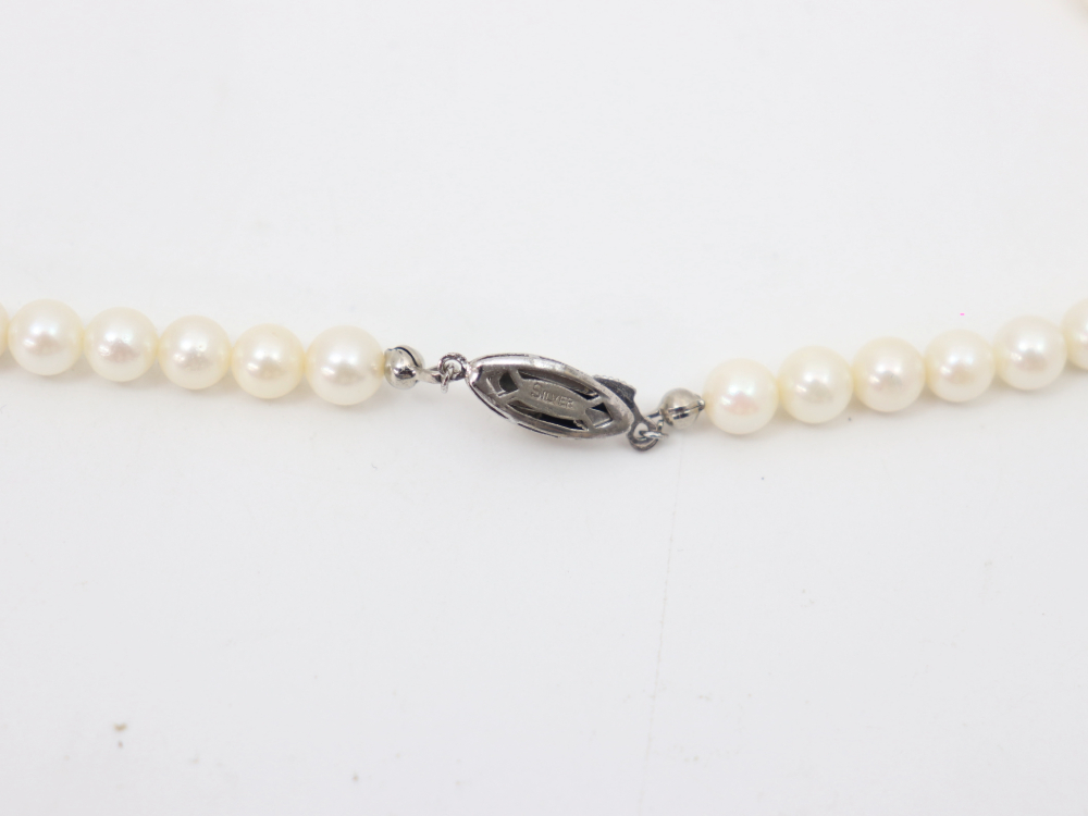 SV金具ロングパールネックレス刻印