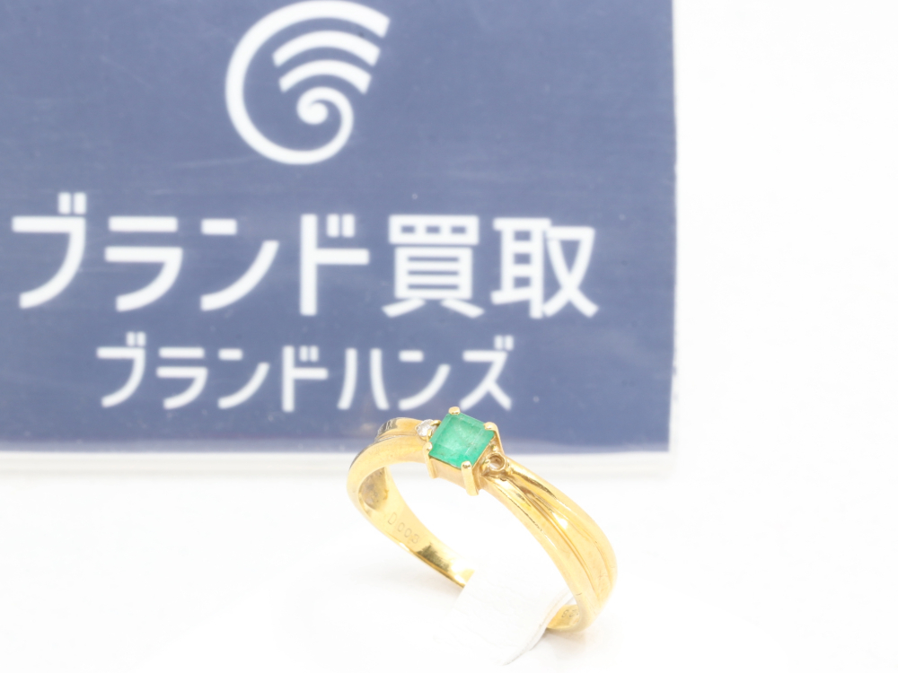 エメラルドダイヤリング全体