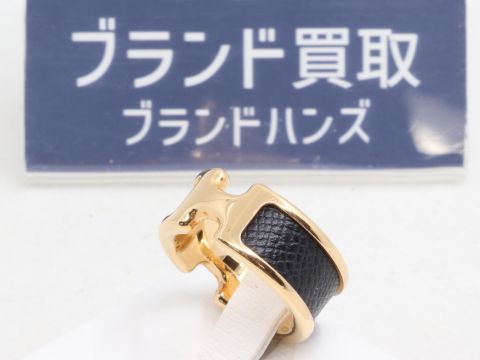 エルメスのオランプHロゴリングゴールド