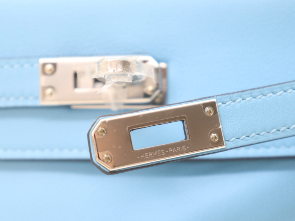 エルメスのケリー25スイフトセレスト金具