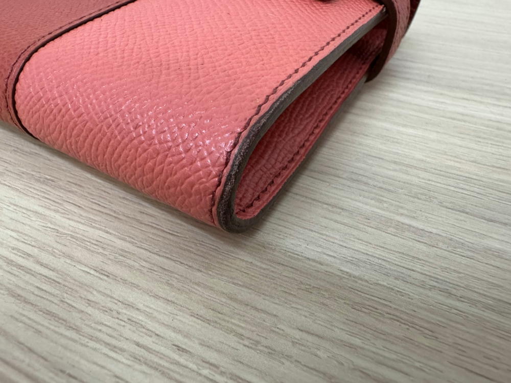 エルメスのケリーウォレットロング角