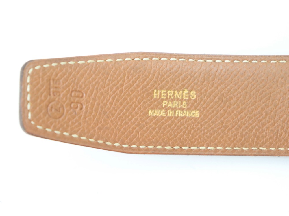 エルメスのコンスタンスベルト刻印