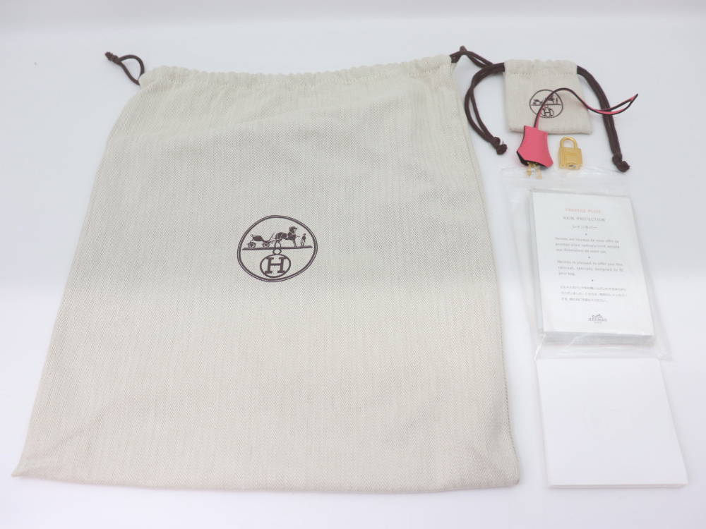 エルメスのバーキン25エプソン付属品