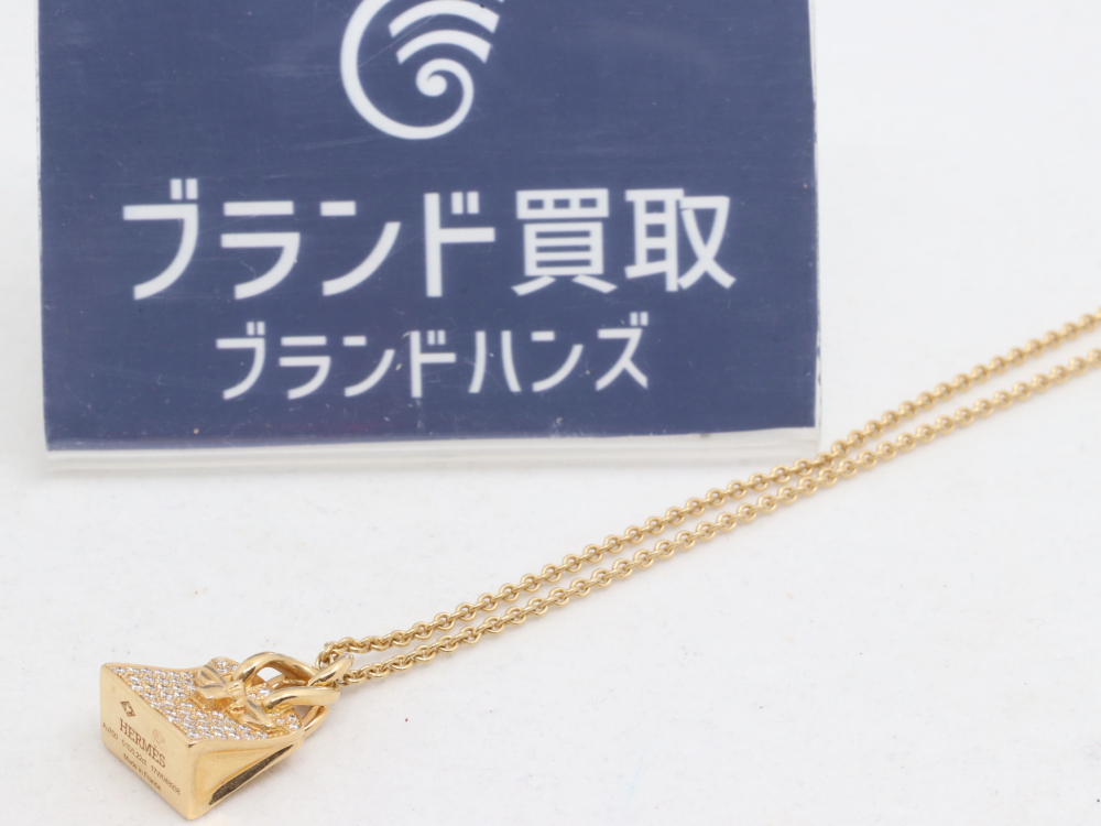 エルメスのバーキンアミュレットネックレス全体