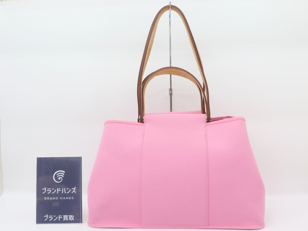 エルメスカバックエランPMピンク正面