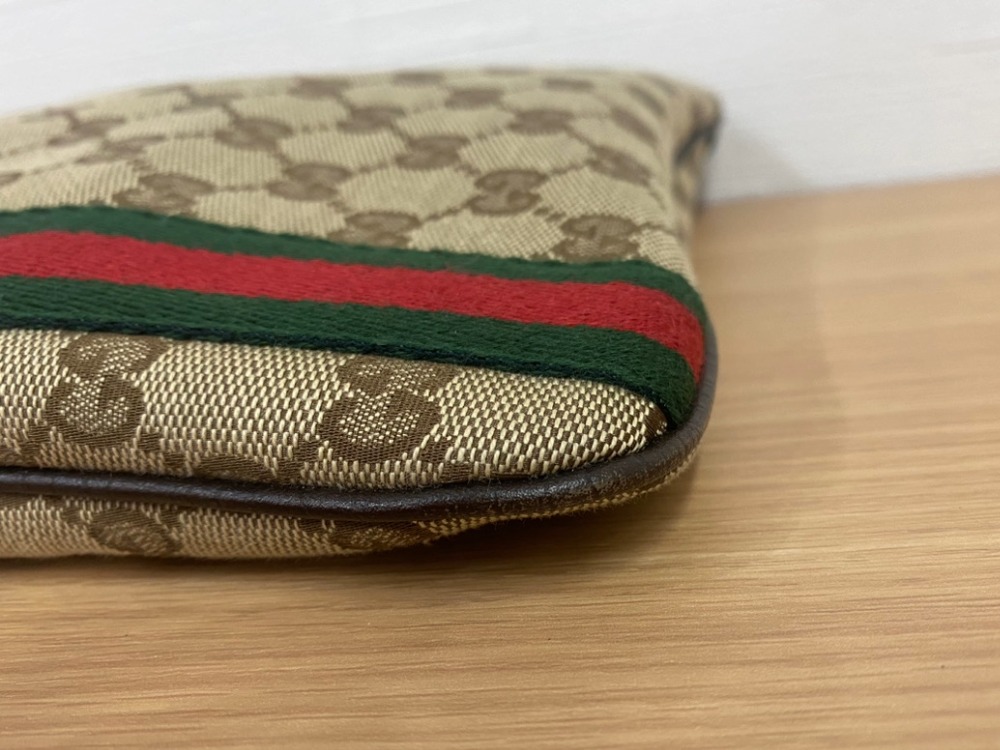 グッチシェリーラインショルダーバッグ角
