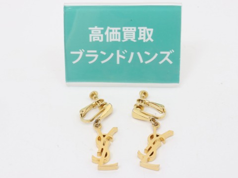 サンローランロゴイヤリング