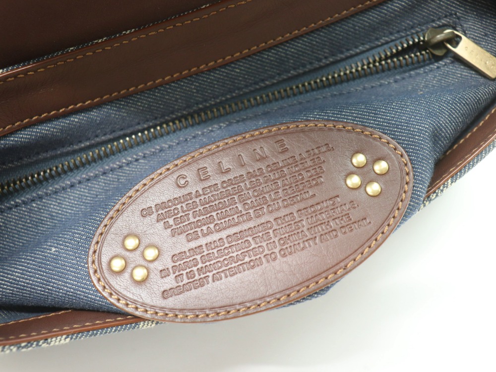 セリーヌデニムパリマカダムワンショルダーロゴ