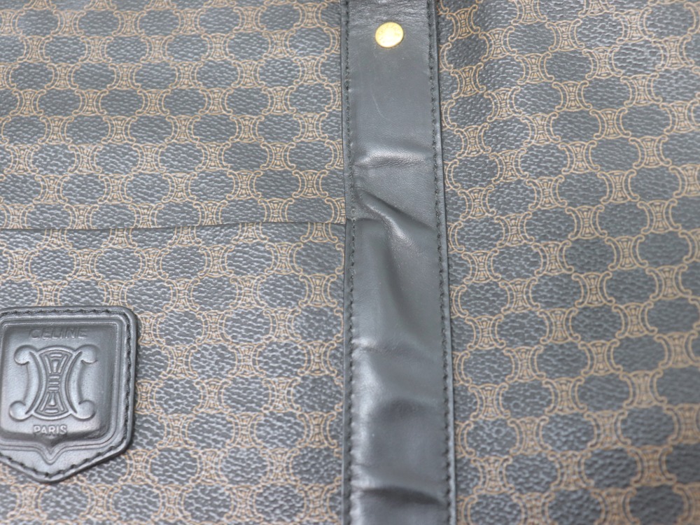 セリーヌマカダム柄トートバッグダメージ