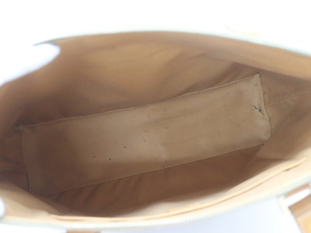 セリーヌマカダム柄トートバッグベージュ内側