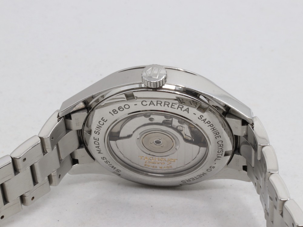 タグホイヤーカレラツインタイム裏蓋