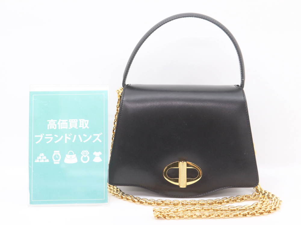 ダンヒルのレザー2WAYバック正面