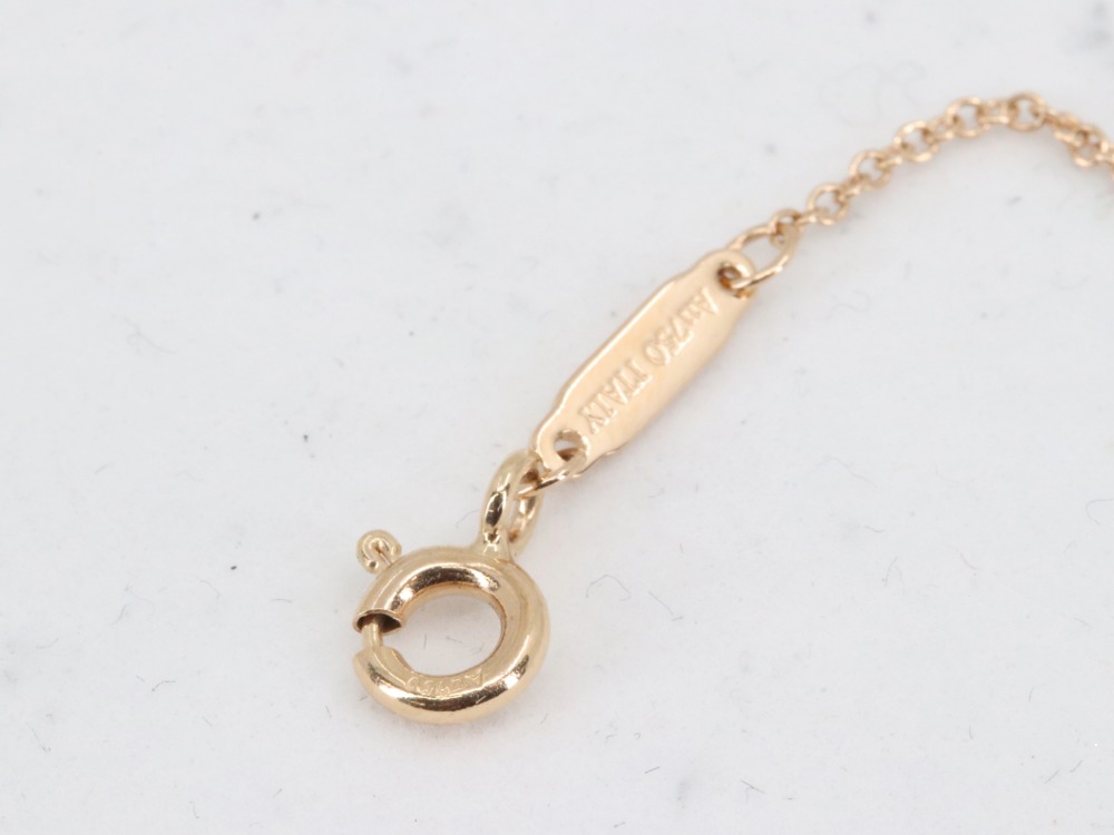 ティファニーTスマイルミニダイヤネックレス刻印