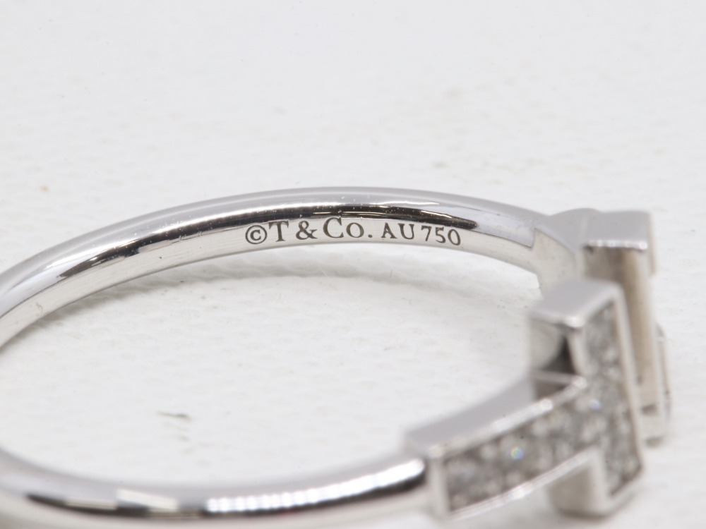 ティファニーTワイヤーダイヤリング刻印