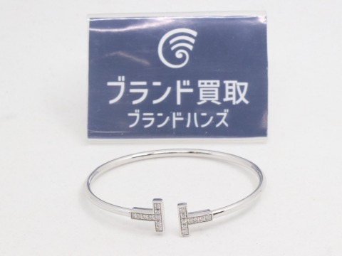 ティファニーTワイヤーブレスレットK18WG