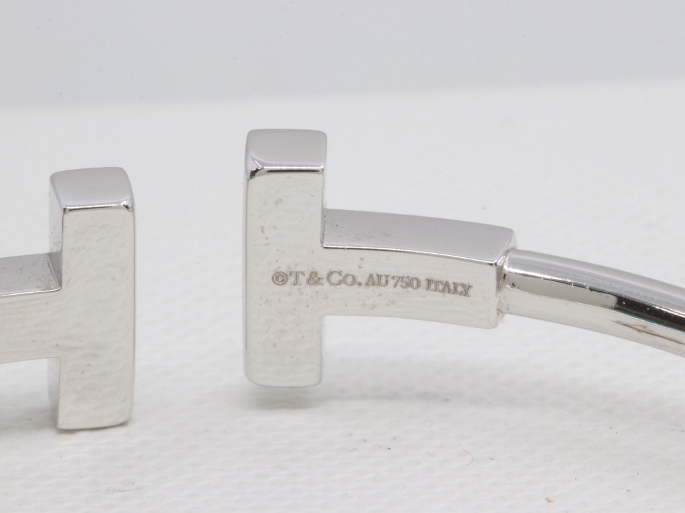 ティファニーTワイヤーブレスレット刻印