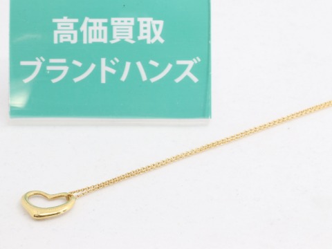 ティファニーオープンハートネックレスK18