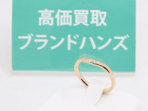 ティファニーカーブドバンドリングK18YG