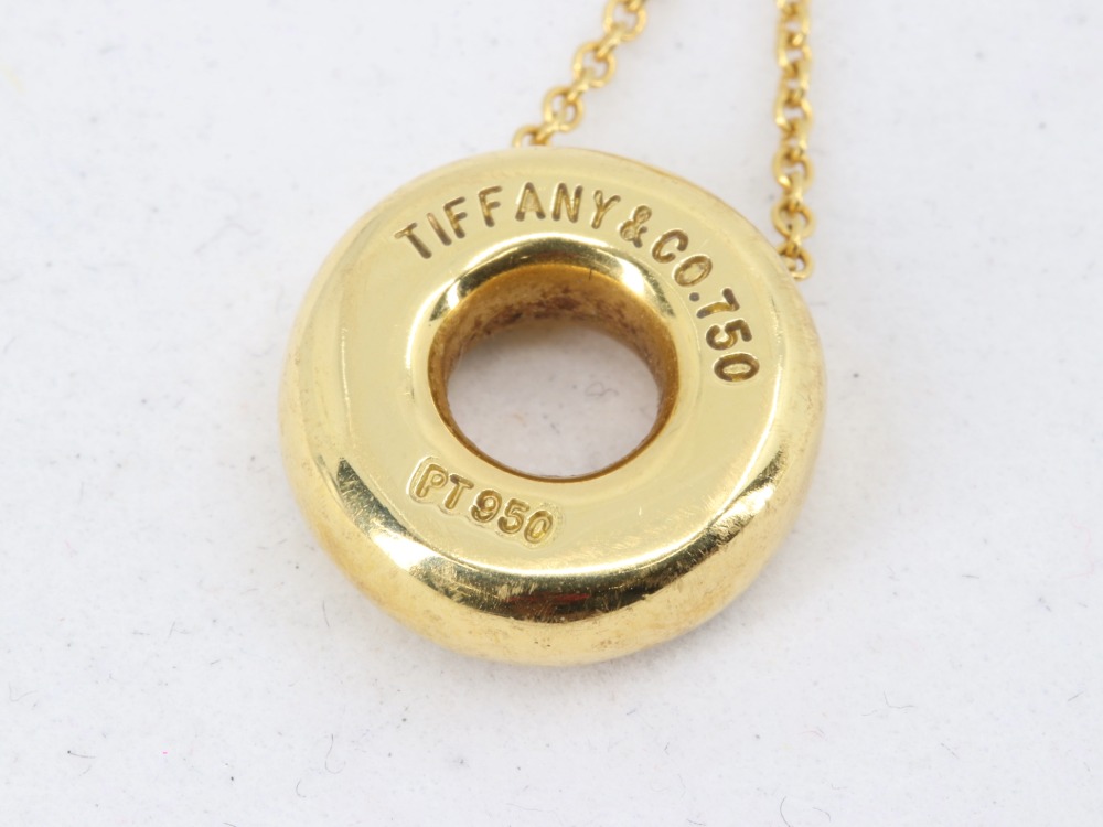 ティファニードッツサークルダイヤリング刻印