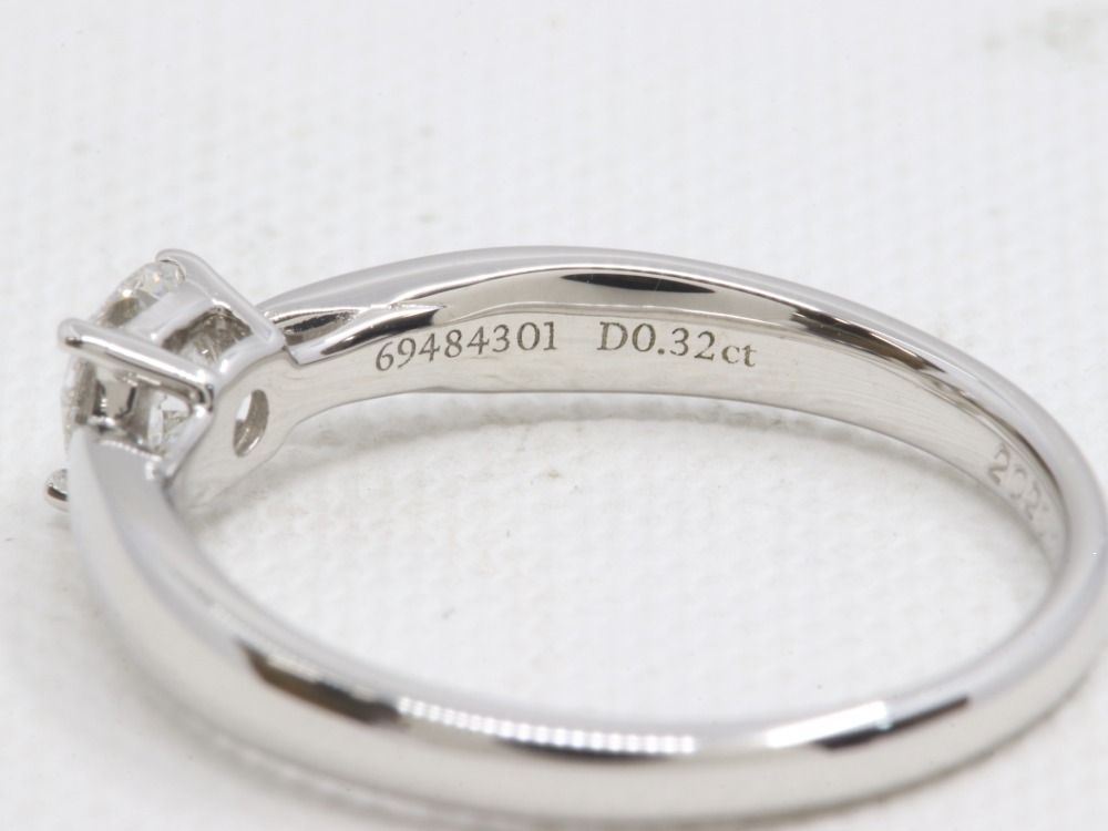 ティファニーハーモニーダイヤリング刻印2