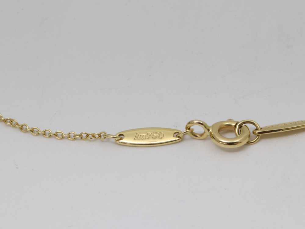 ティファニーバイザヤードK18YG刻印