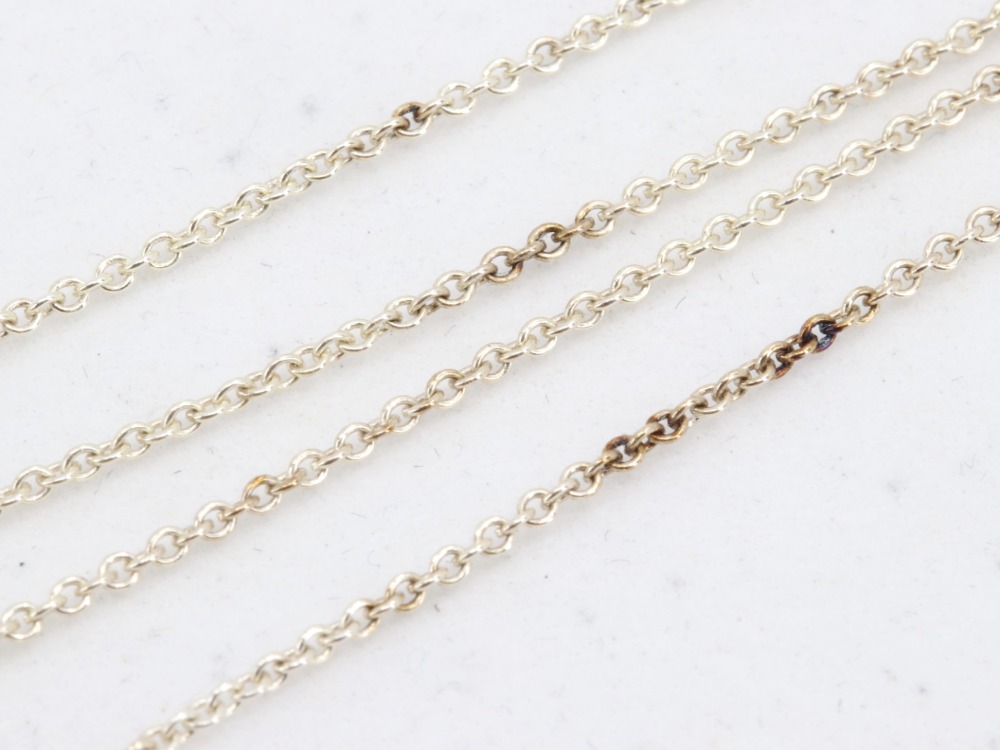 ティファニーバイザヤードダイヤネックレスチェーン