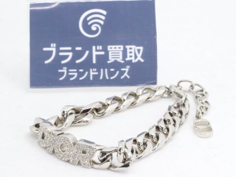 ディオールラインストーンブレスレット