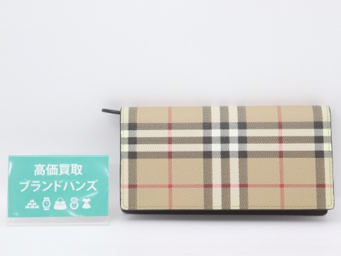バーバリーヴィンテージチェック長財布