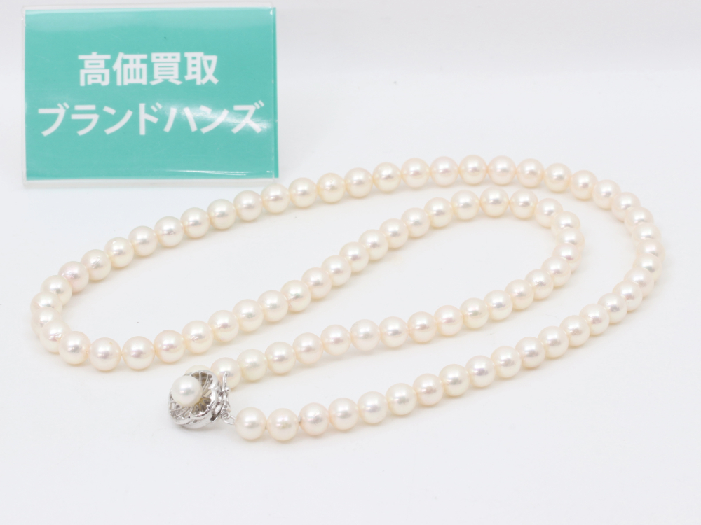 パールネックレスK14WG全体
