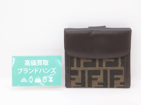 フェンディズッカ柄コンパクト財布
