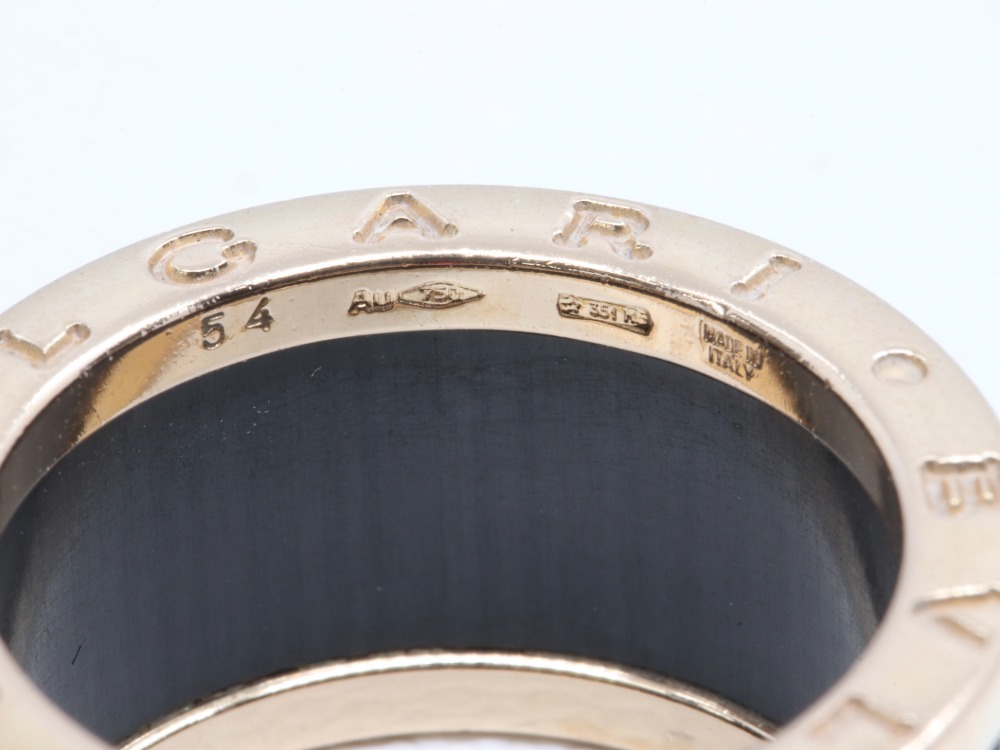 ブルガリビーゼロワンマーブルリング刻印2