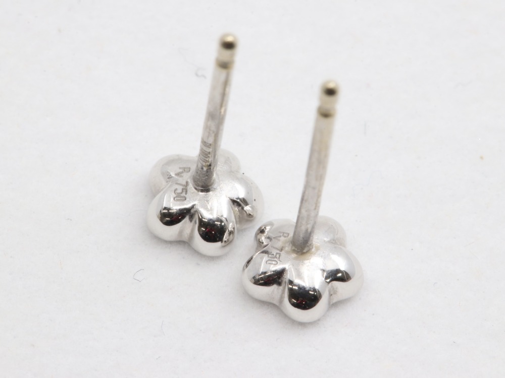 ポンデヴェキオの金K10WGピアス刻印2