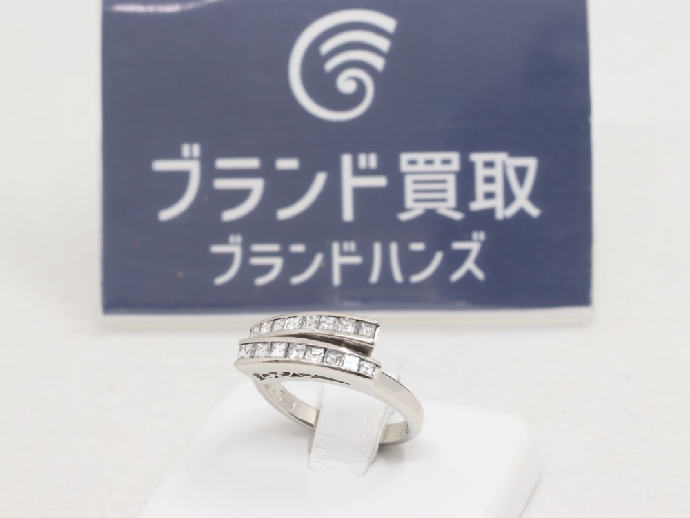 ミキモトのプラチナダイヤモンドリング全体