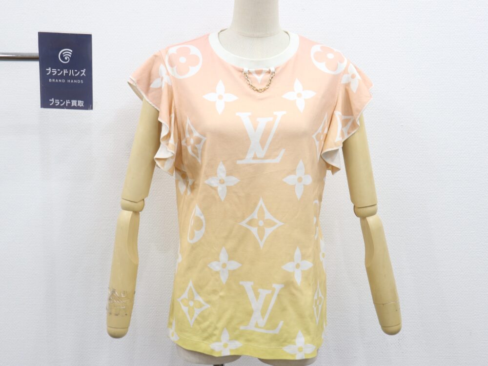 ルイヴィトングラデーションフリルTシャツXL正面