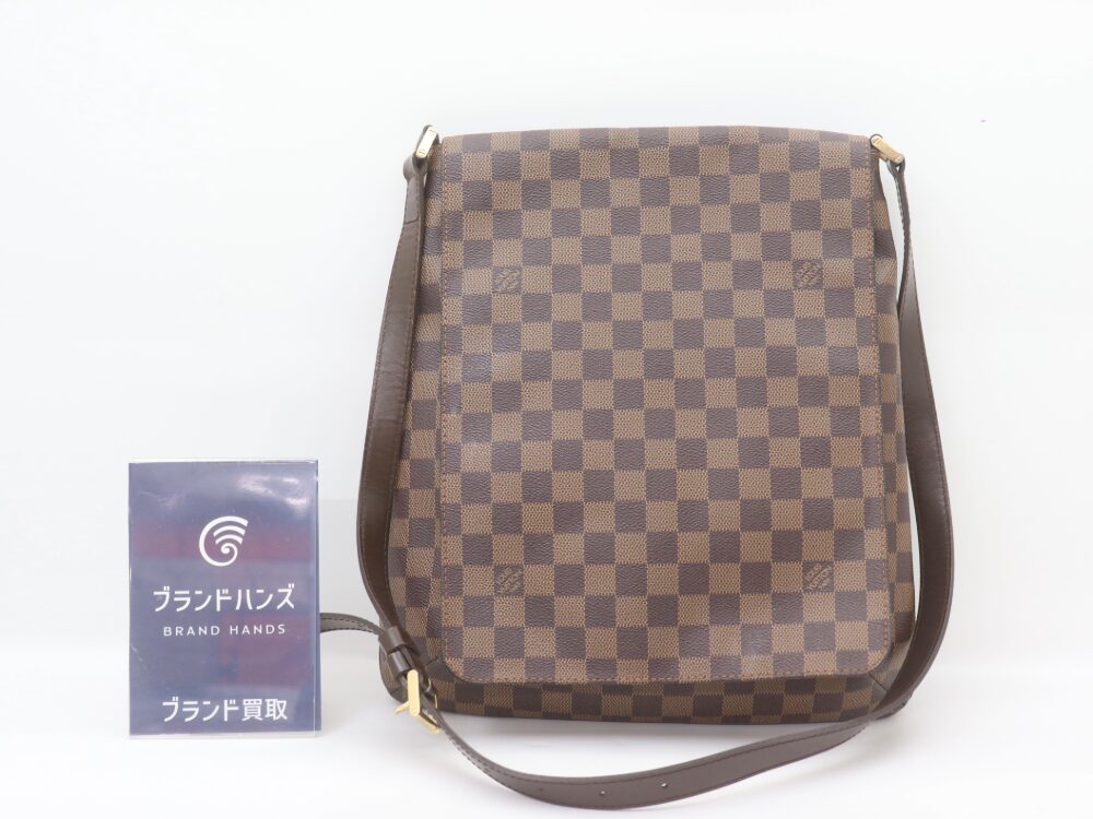 ルイヴィトンミュゼットN51302ダミエショルダーバッグ正面