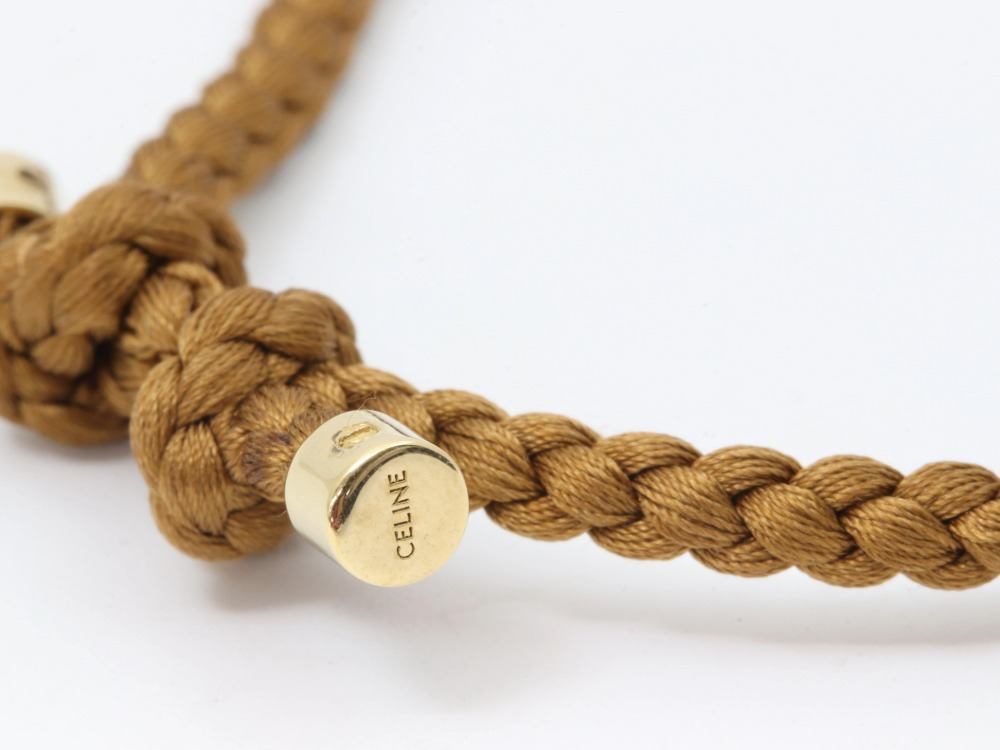 傷有のセリーヌトリオンフブレスレット刻印