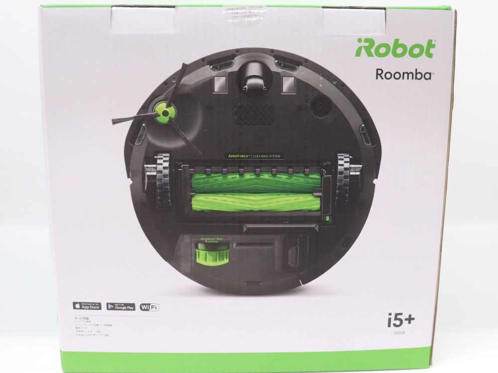 新品のアイロボットルンバi5背面