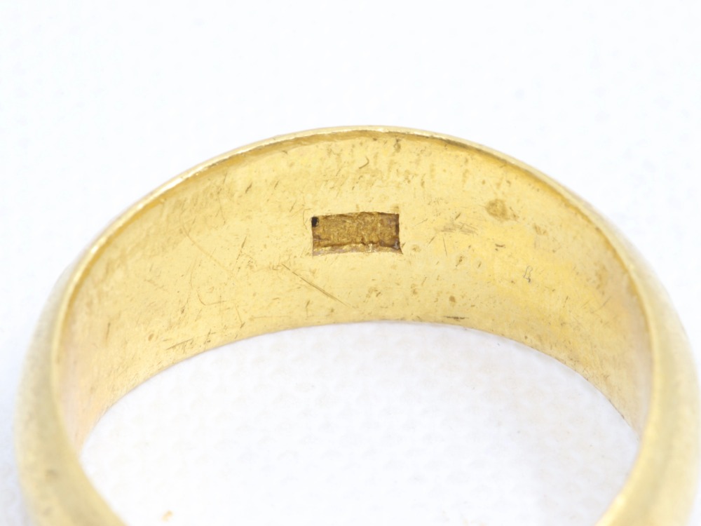 純金(K24)リング刻印