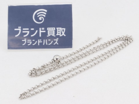 金K18WGネックレス