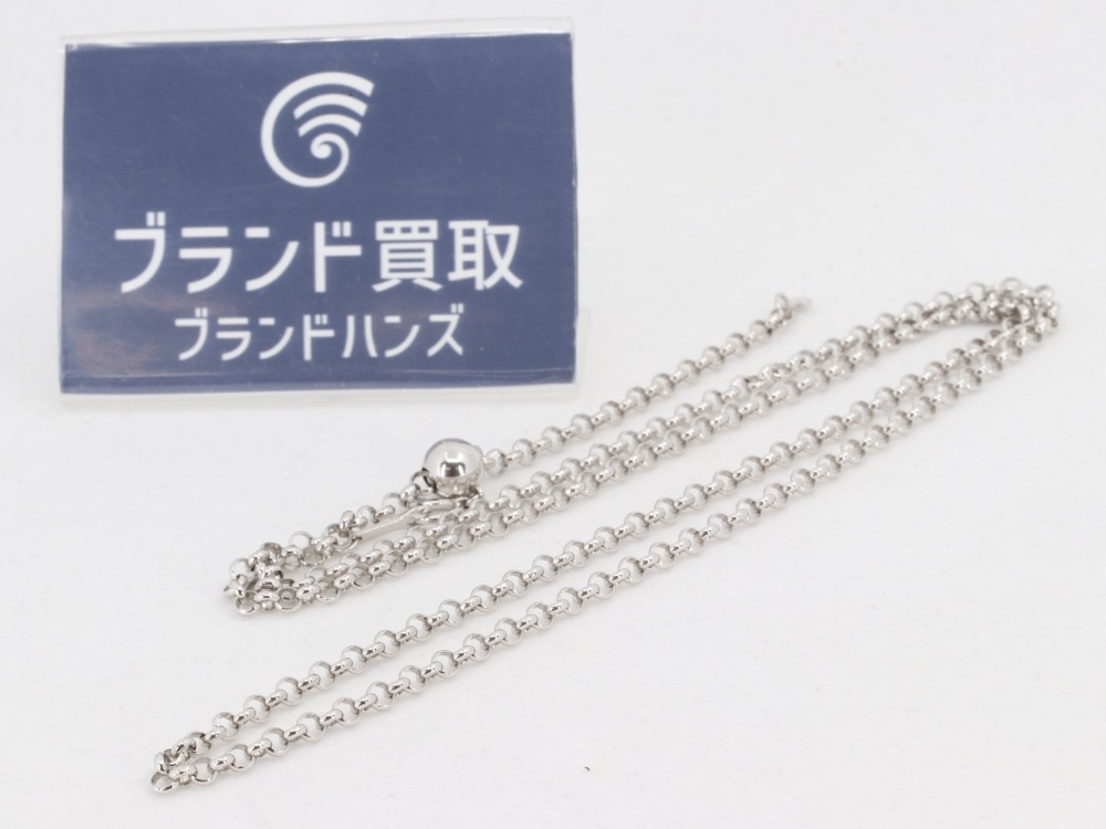 金K18WGネックレス全体