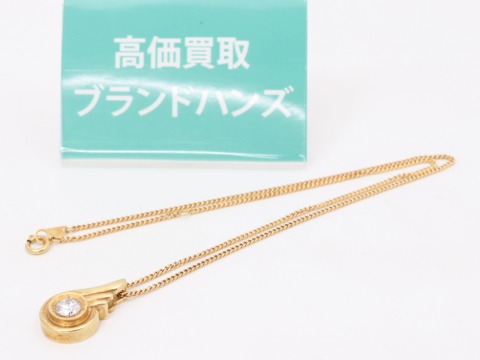 金K18ダイヤネックレス