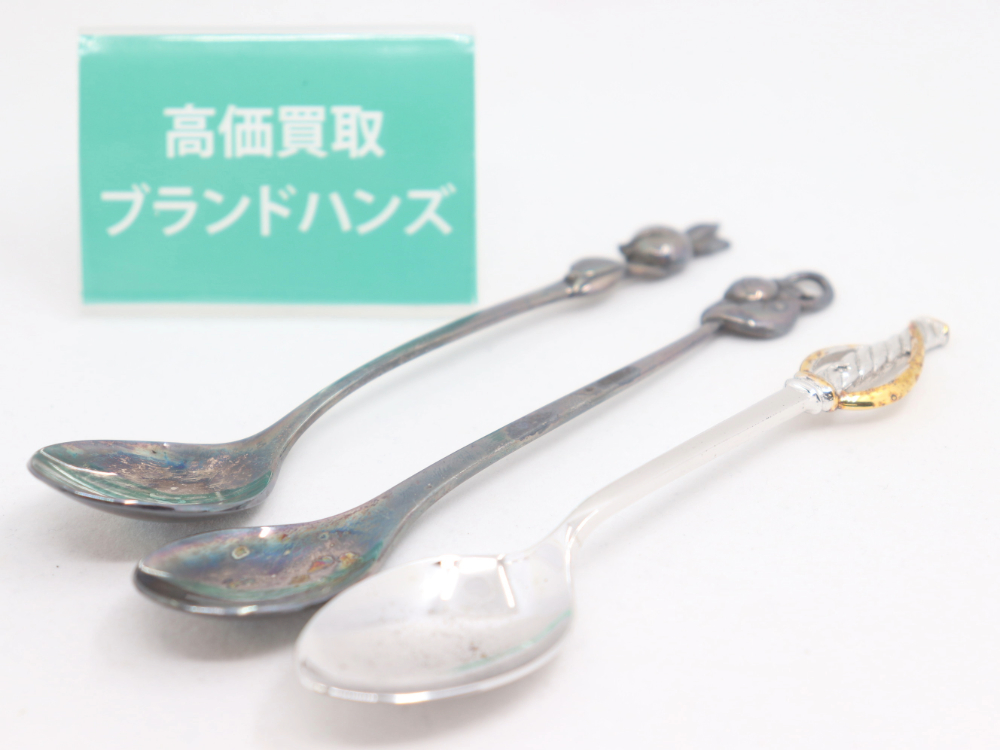 銀SV925シルバースプーン3点全体