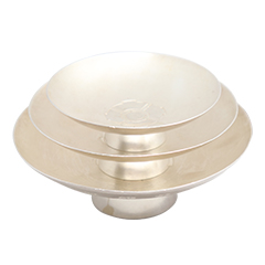 銀シルバーの銀杯3枚