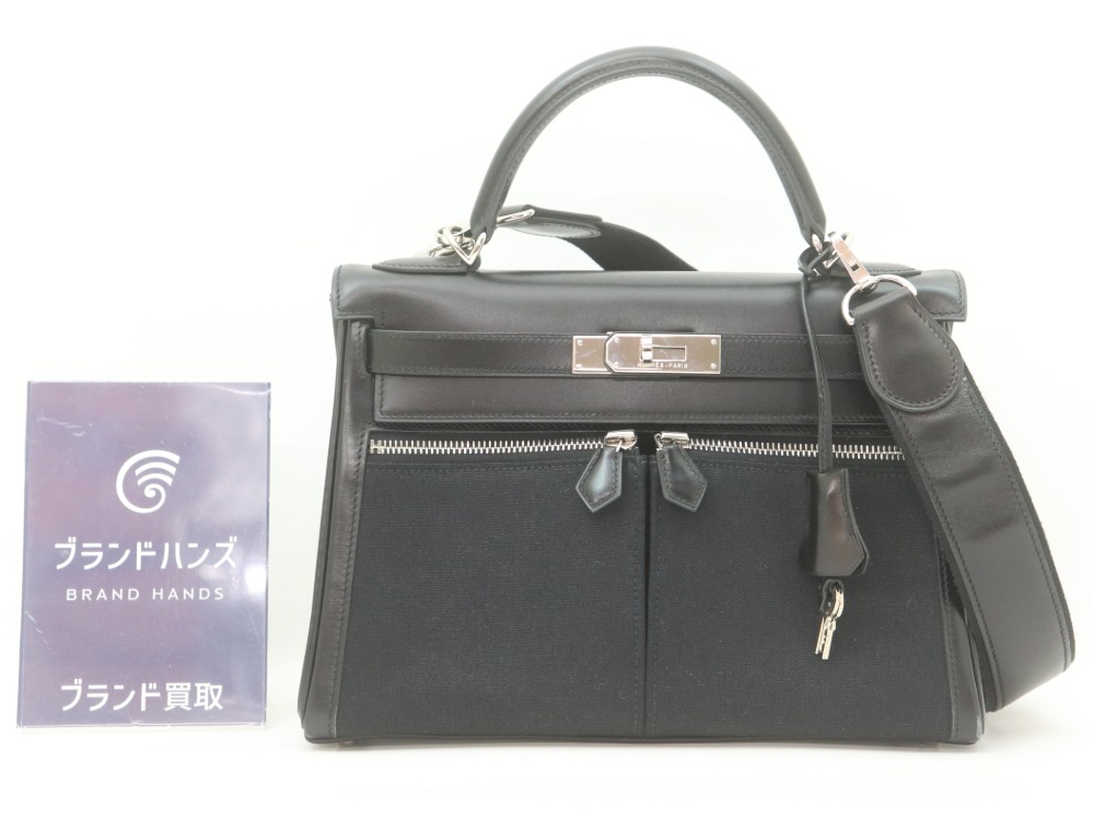 兵庫・神戸三宮でエルメスケリーラキ28ブラックをお買取しました