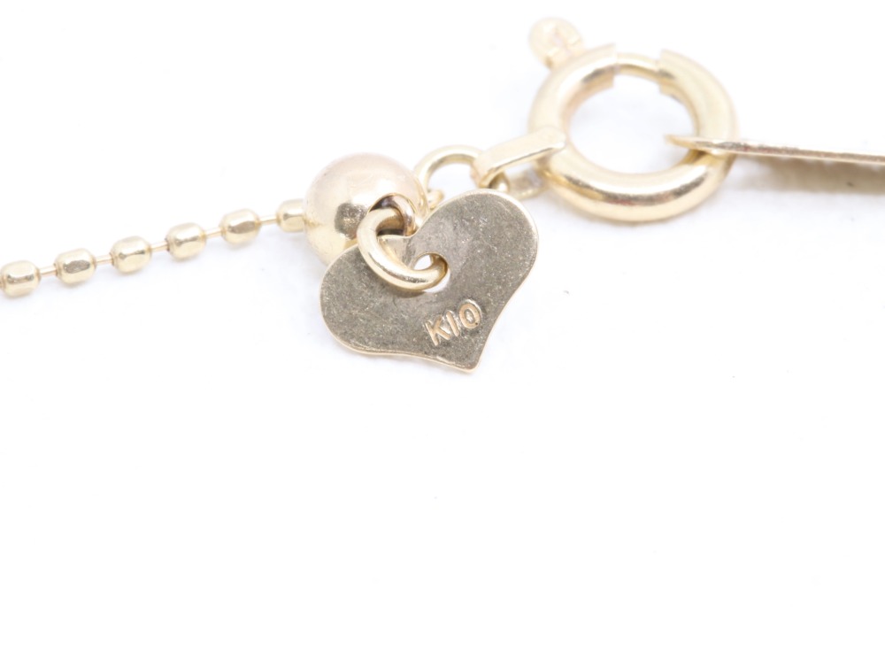 K10(10金)ネックレス刻印2