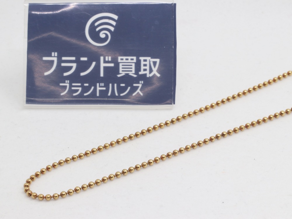 金色の750刻印ネックレスをお買取しました！