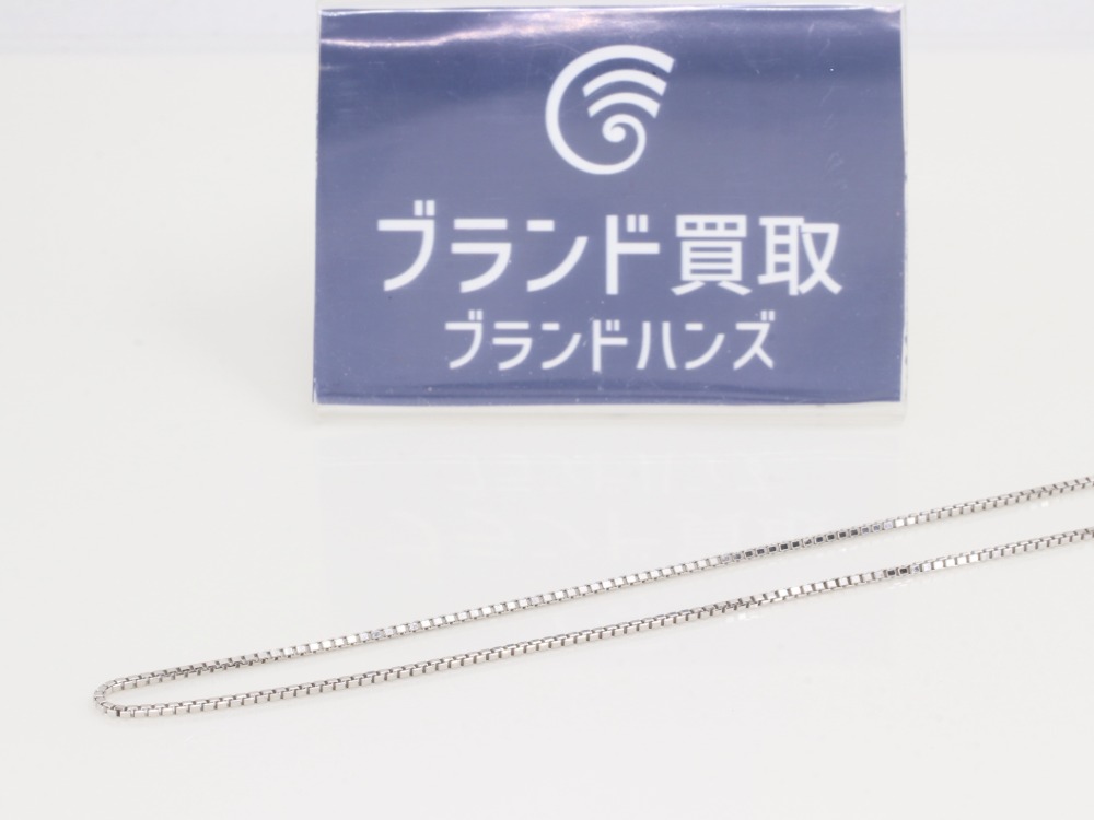 【希少】K18WG カーボンネックレス 45cm 楽天市場】ペタル チェーン プラチナ 18金 ネックレス ペタル