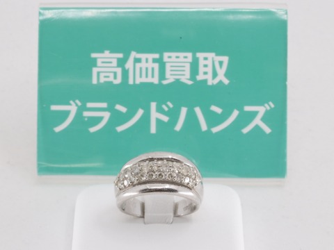 ダイヤモンドK18WG リング